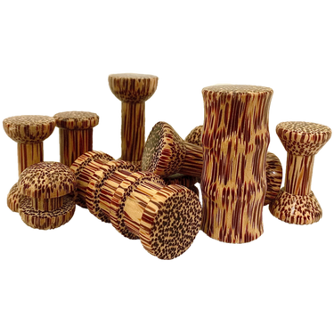 Papoose Toys Papoose Toys Mini WW Spool Set Coconut 10pc