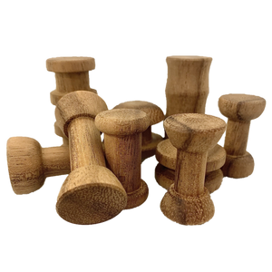 Papoose Toys Papoose Toys Mini WW Spool Set Java Teak 10
