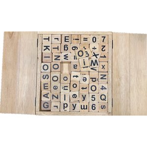 Papoose Toys Papoose Toys Natural Letters Numbers Set