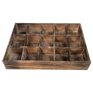 Papoose Toys Papoose Toys Natural Sorting Tray 15 divisions