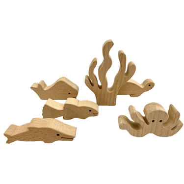 Papoose Toys Papoose Toys Sea story 6pcs