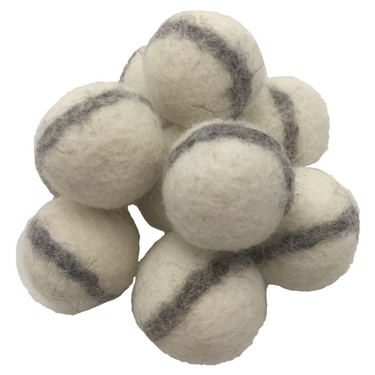 Papoose Toys Papoose Toys White Felt Balls 3.5cm 20