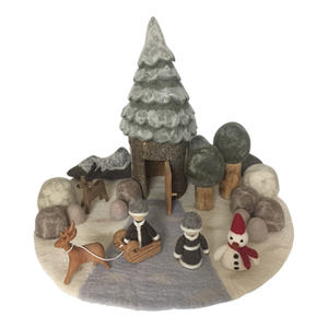 Papoose Toys Papoose Toys Winter Fairy Set 23 pieces