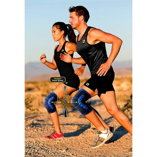 Pflexx Kniebandage Compression unisex blauw per set maat XS