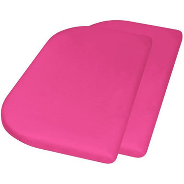 Playshoes Hoeslaken junior 89 x 51 + 10 cm katoen roze 2 stuks