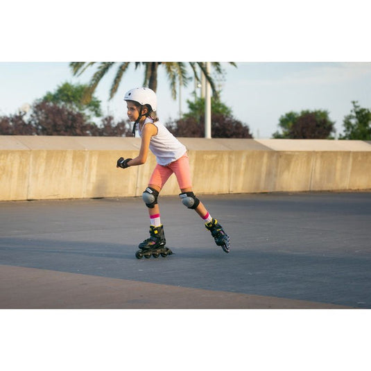 Playlife Inline skates Joker hardboot 82A zwart geel maat 37-40