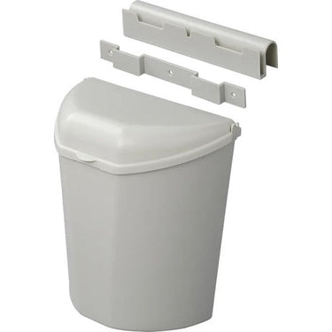 Proplus Afvalbak met deksel 6 liter 29,5 cm lichtgrijs