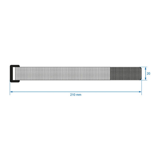 Proplus Kabelbinders klittenband 8 stuks blauw groen