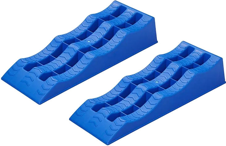 Load image into Gallery viewer, Proplus Oprijblokken met 3 niveaus: 4,7 en 10 cm blauw 2 stuks
