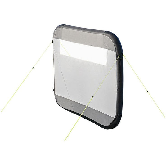 Proplus Windscherm opblaasbaar 160 x 140 cm lichtgrijs zwart