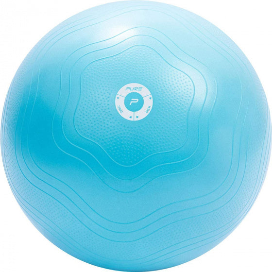 Antiburst Fitnessbal 65 cm PVC Lichtblauw