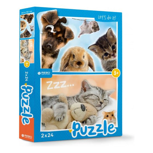 Rebo Productions Babydieren legpuzzel junior 24 24 stukjes