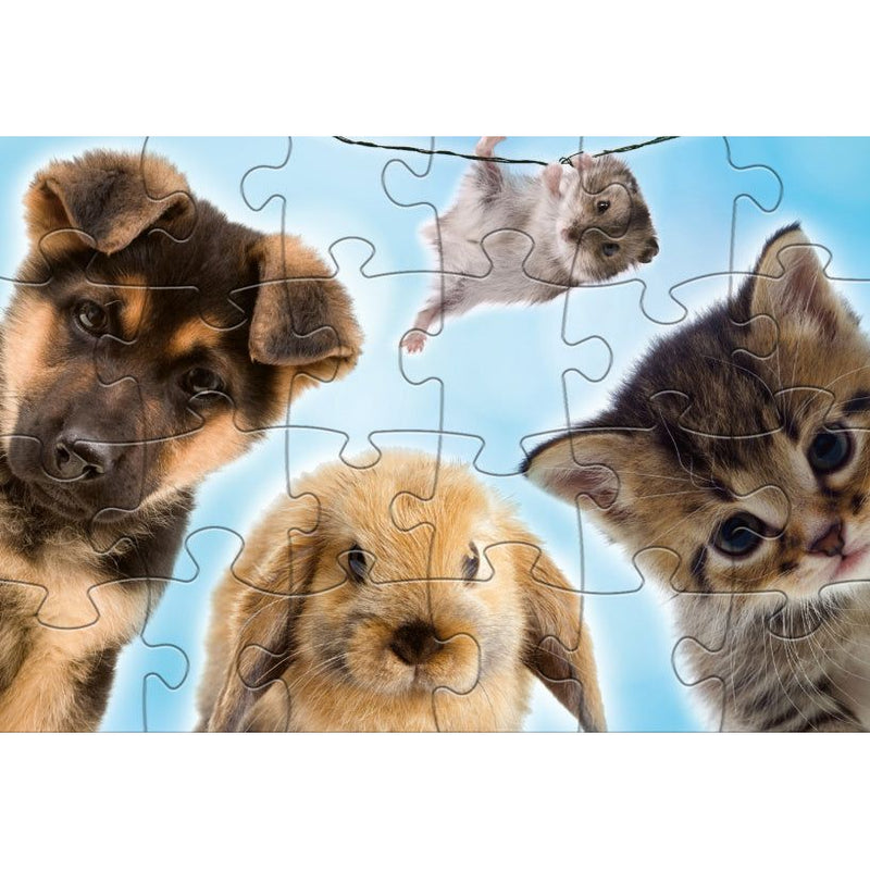 Load image into Gallery viewer, Rebo Productions Babydieren legpuzzel junior 24 24 stukjes
