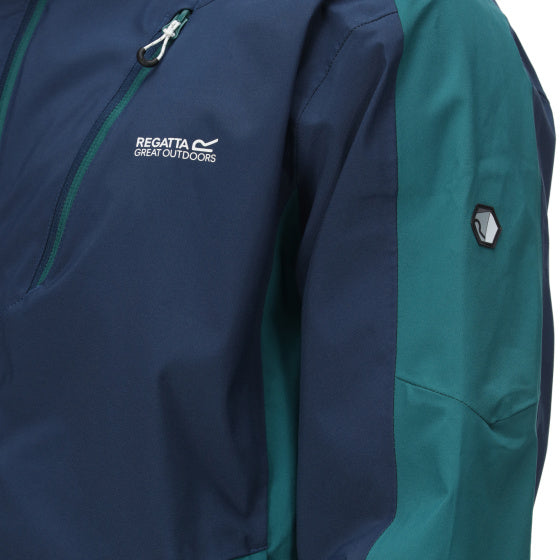 Load image into Gallery viewer, Regatta Highton II outdoorjack heren marineblauw turquoise maat XXL
