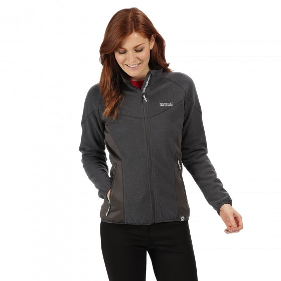 Load image into Gallery viewer, Regatta Outdoorvest Kestor dames wol polyester grijs maat XXS
