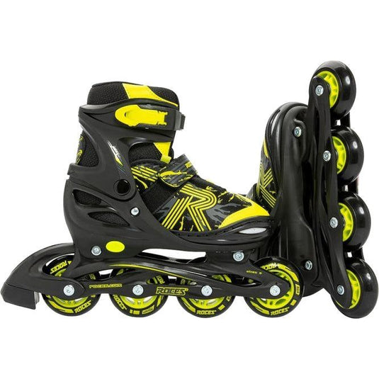 Roces Inline skates Jokey 3.0 softboot 82A zwart geel maat 38-41