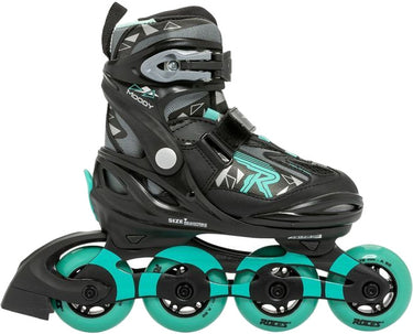 Roces Moody Tif inlineskates zwart aqua maat 36-40