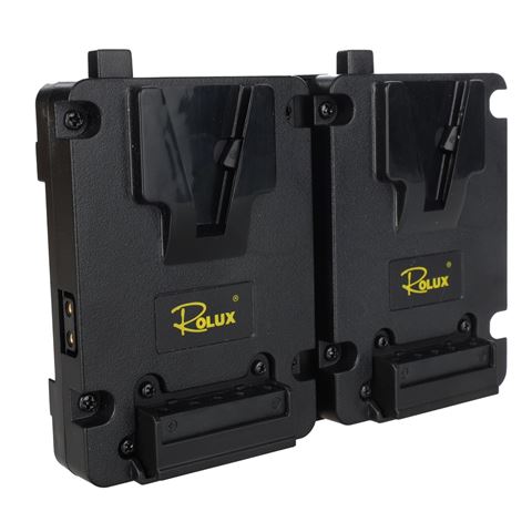 Load image into Gallery viewer, Rolux Duo Mini V-Mount Battery Plate RL-AC16S
