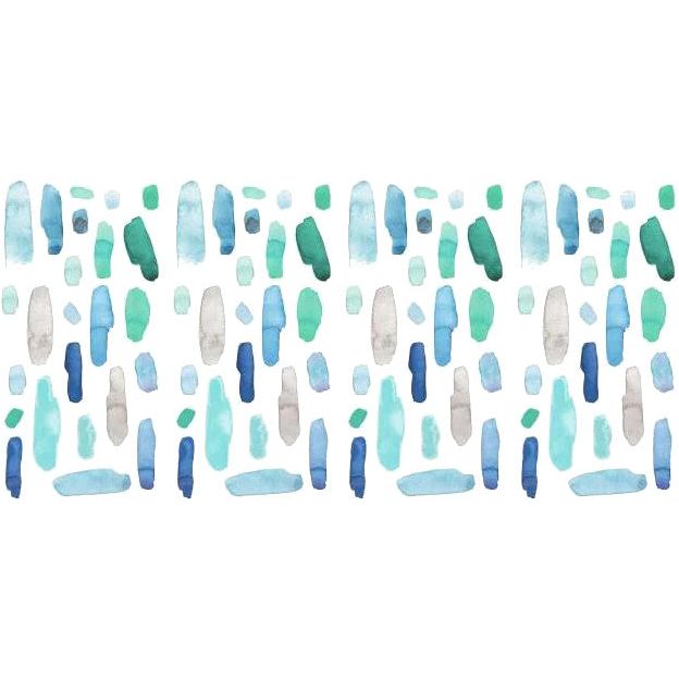 Load image into Gallery viewer, Roommates Muursticker Cool Watercolour Swatch vinyl 96-delig
