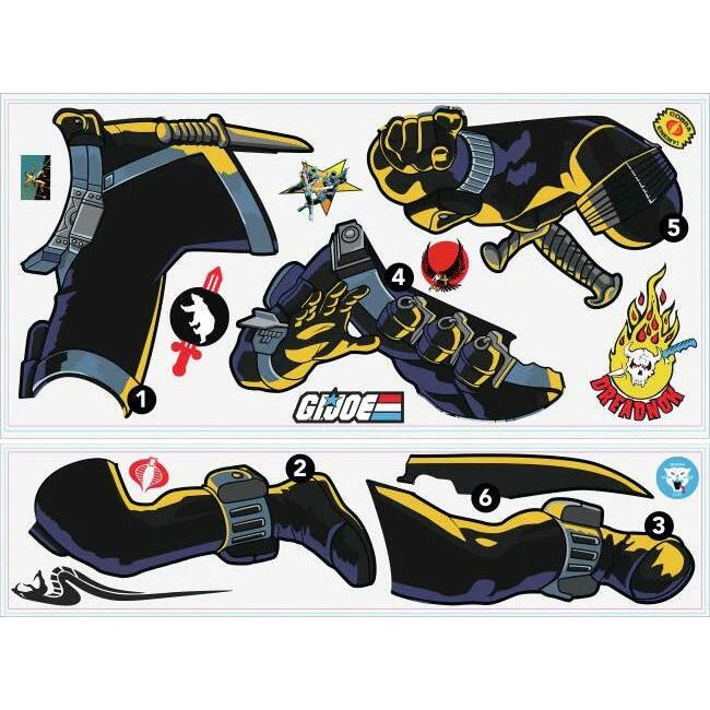 Load image into Gallery viewer, Roommates Muursticker GI Joe Retro Eyes 93 cm 16-delig
