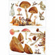 Roommates Muursticker Mushroom junior 83,51 x 127 cm bruin