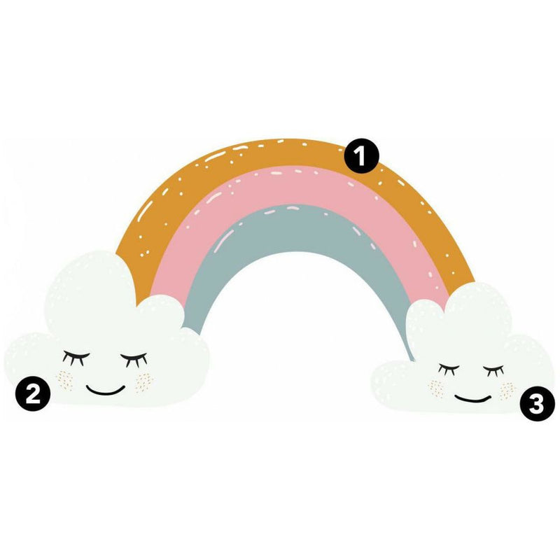 Load image into Gallery viewer, Roommates Muursticker Rainbow Hearts 112 cm vinyl 47-delig
