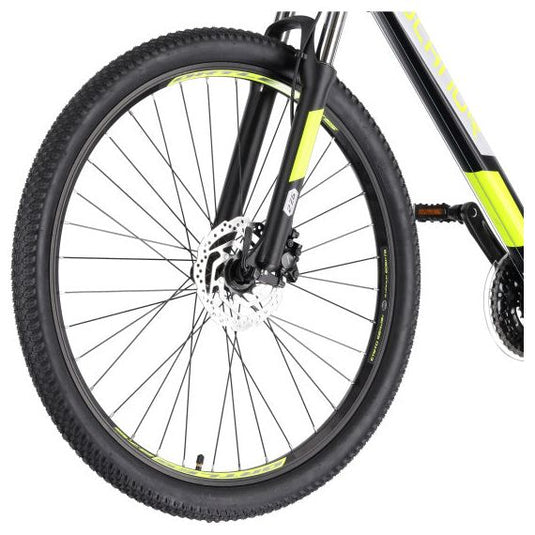 Rucanor Lux 27.5 Inch 46 cm Heren 24V Hydraulische schijfrem Zwart Geel