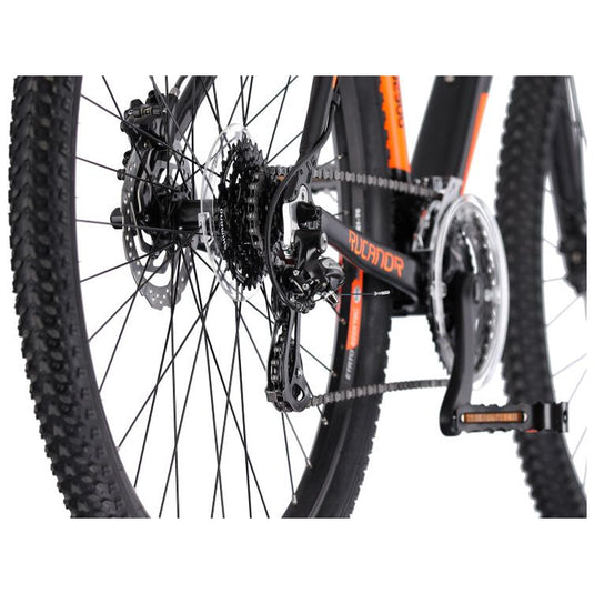 Rucanor Lux 29 Inch 48 cm Heren 24V Hydraulische schijfrem Zwart Oranje