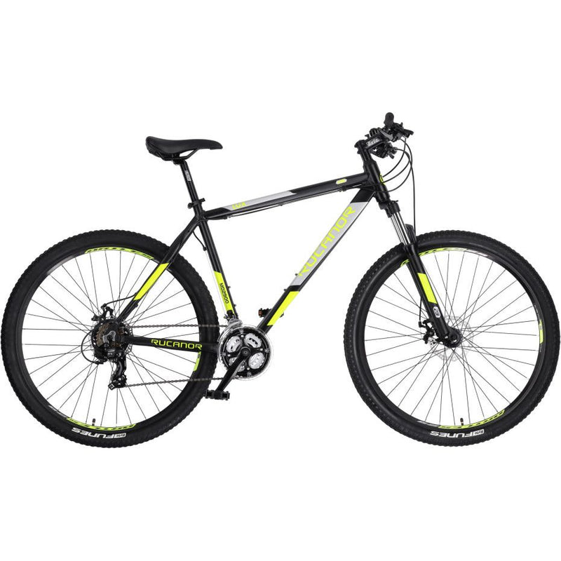 Load image into Gallery viewer, Rucanor Lux 29 Inch 53 cm Heren 21V Mechanische schijfrem Zwart Geel
