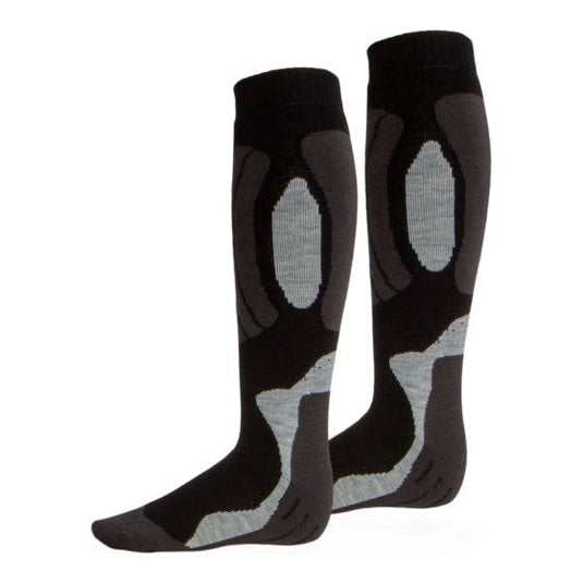 Rucanor Svindal skisokken 2-pack unisex zwart grijs maat 35-38