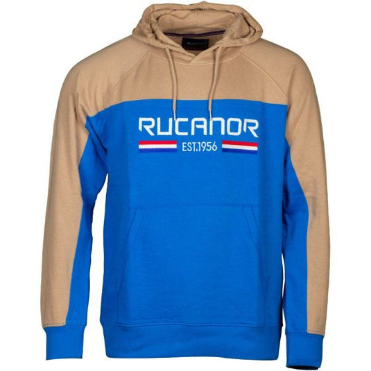 Rucanor Trevor sweater hoodie heren blauw beige maat L