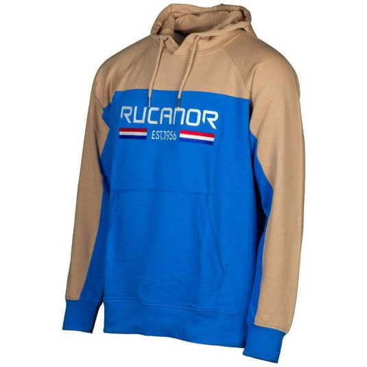 Rucanor Trevor sweater hoodie heren blauw beige maat M