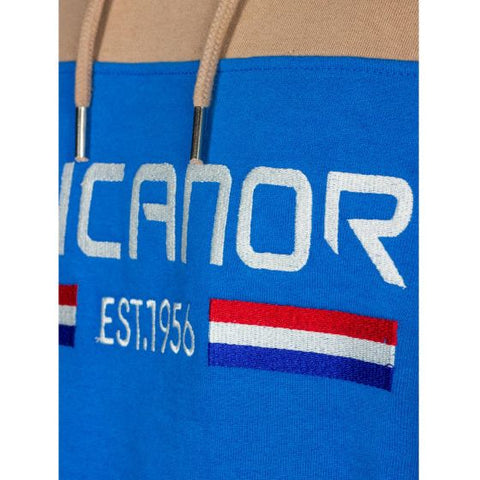 Trevor sweater hoodie heren blauw beige maat XXL