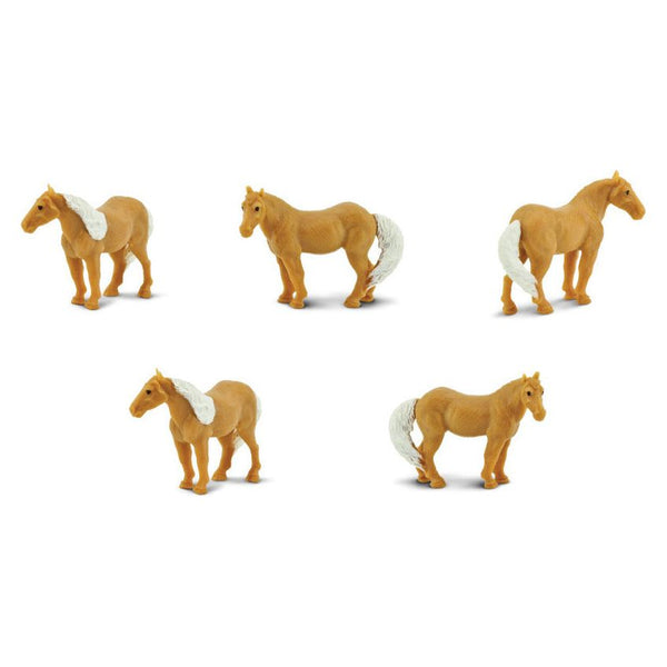 speelset Lucky Minis paarden 2,5 cm bruin 192-delig