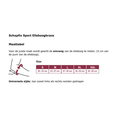 Schaper Elleboogbrace Schapfix Sport textiel blauw maat S