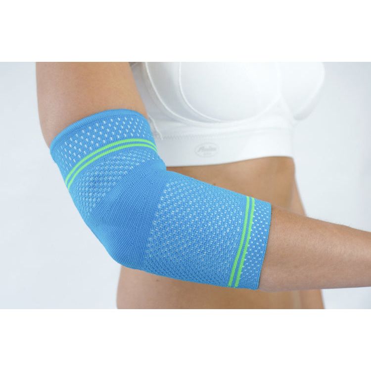 Load image into Gallery viewer, Schaper Elleboogbrace Schapfix Sport textiel blauw maat S
