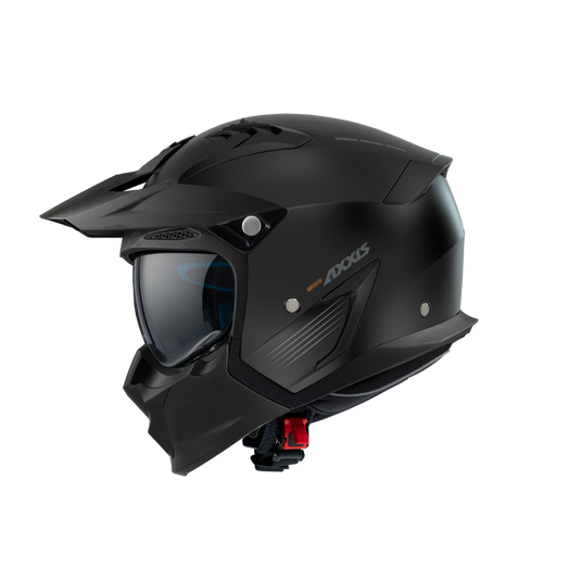 Axxis helm hunter sv solid mat zwart xs