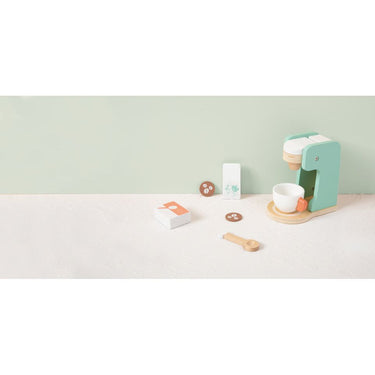 Tooky toy Houten Koffiezetapparaat met Accessoires 7-delig