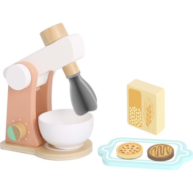 Load image into Gallery viewer, Tooky toy Houten Keukenmixer met Accessoires 7-delig
