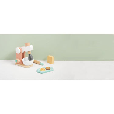 Tooky toy Houten Keukenmixer met Accessoires 7-delig