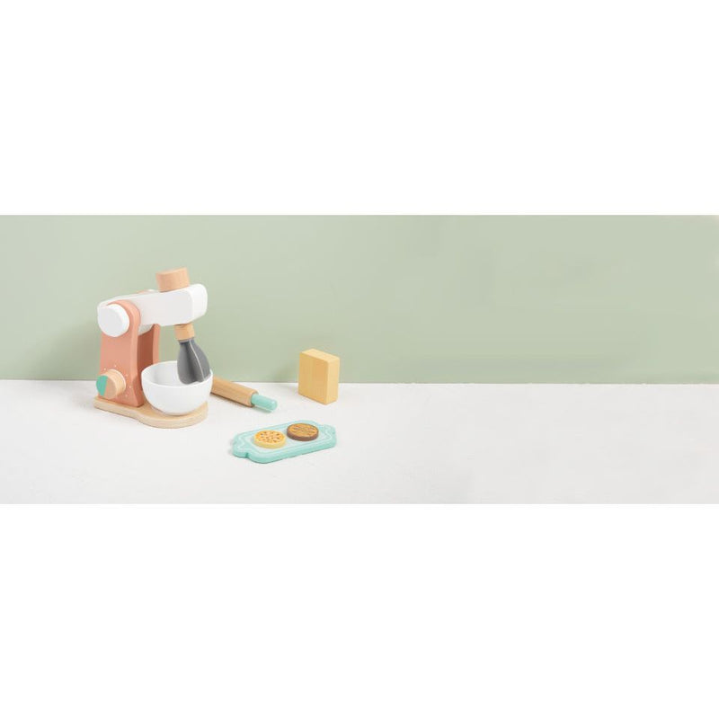 Load image into Gallery viewer, Tooky toy Houten Keukenmixer met Accessoires 7-delig
