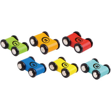 Tooky toy Houten Autobaan met Speelauto's 18 maanden 8-delig