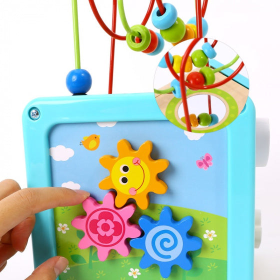 Load image into Gallery viewer, Tooky toy Houten Activiteitenkubus 18 maanden 6-delig
