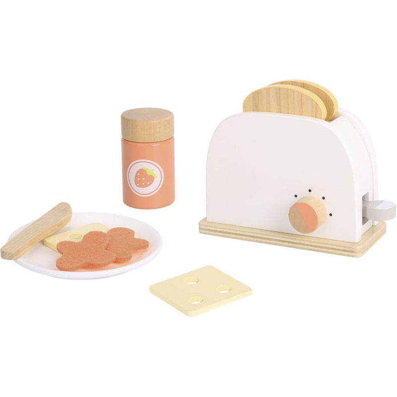 Load image into Gallery viewer, Tooky toy Houten Broodrooster met Accessoires 9-delig
