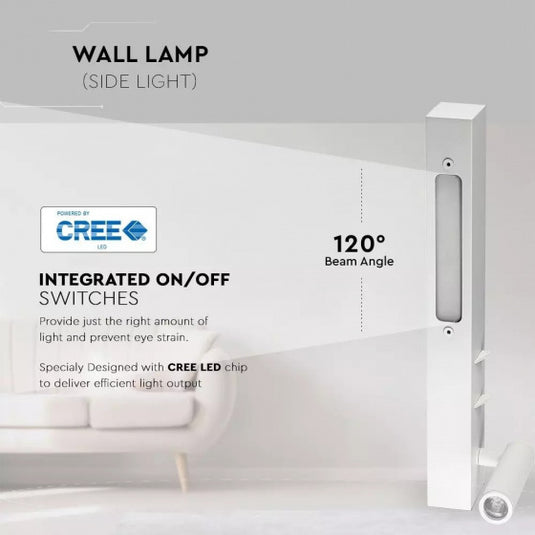 V-tac Wandlamp VT-2953 led 30 cm 9W 3000K 680lm wit