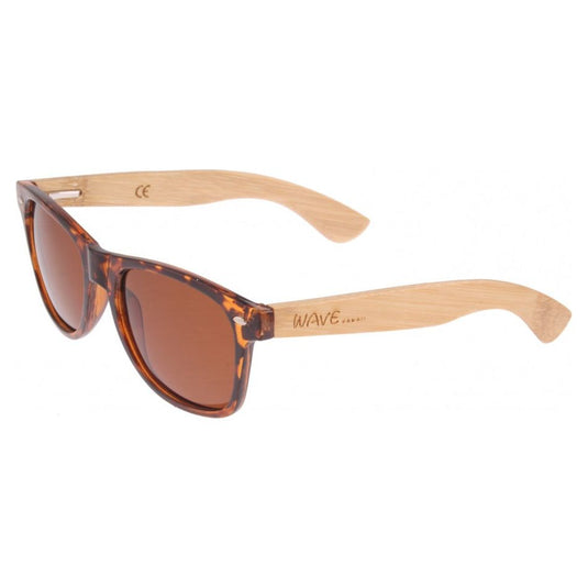 Wave hawaii Zonnebril bamboo Taka unisex blank bruin