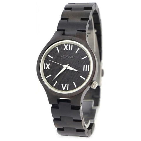 horloge Citizen Miyota dames 3,5 cm hout zwart