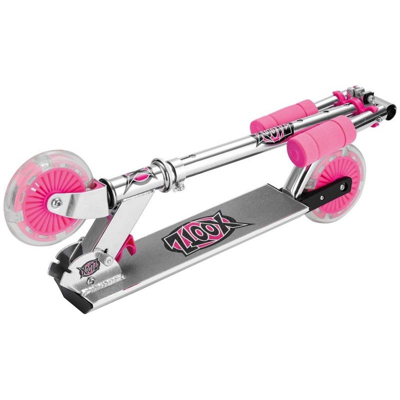 Load image into Gallery viewer, Xootz Folding stuntstep voetrem meisjes roze
